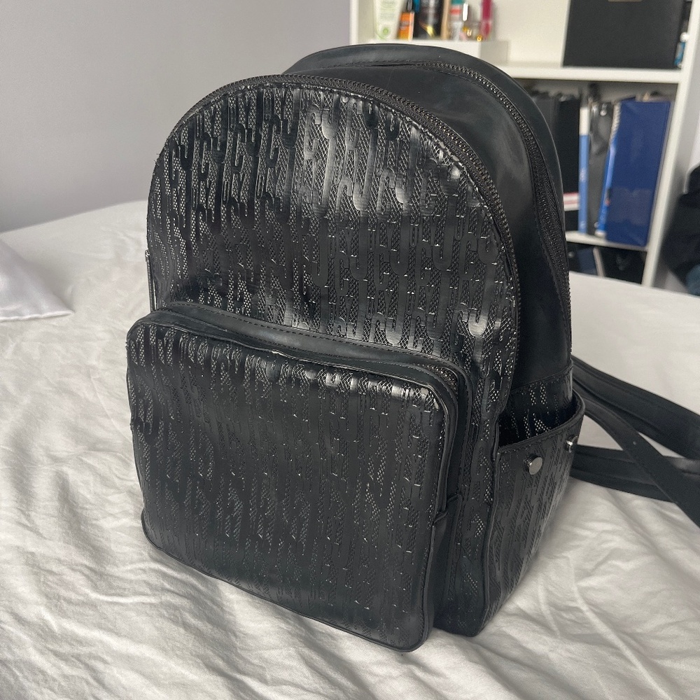 Juicy by Juicy Couture Black 'Aspen' Mini Zippy Travel Backpack Tote Bag